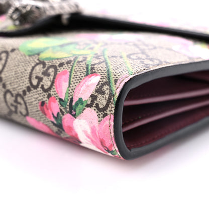 Gucci GG Supreme Monogram Blooms Mini Dionysus Chain Wallet Beige Multicolor Dry Rose 9 of 10