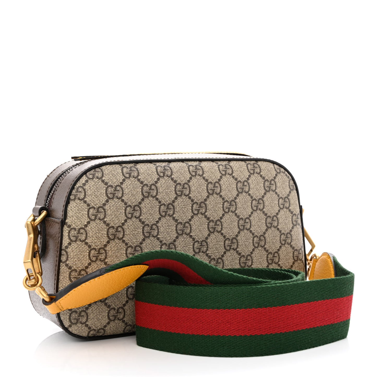 GG Supreme Monogram Web Neo Vintage Shoulder Bag Beige New Acero Crop