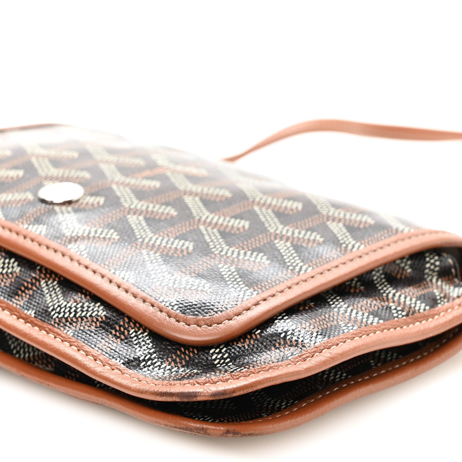 Goyard Goyardine Plumet Wallet Clutch Black Gold 9 of 9