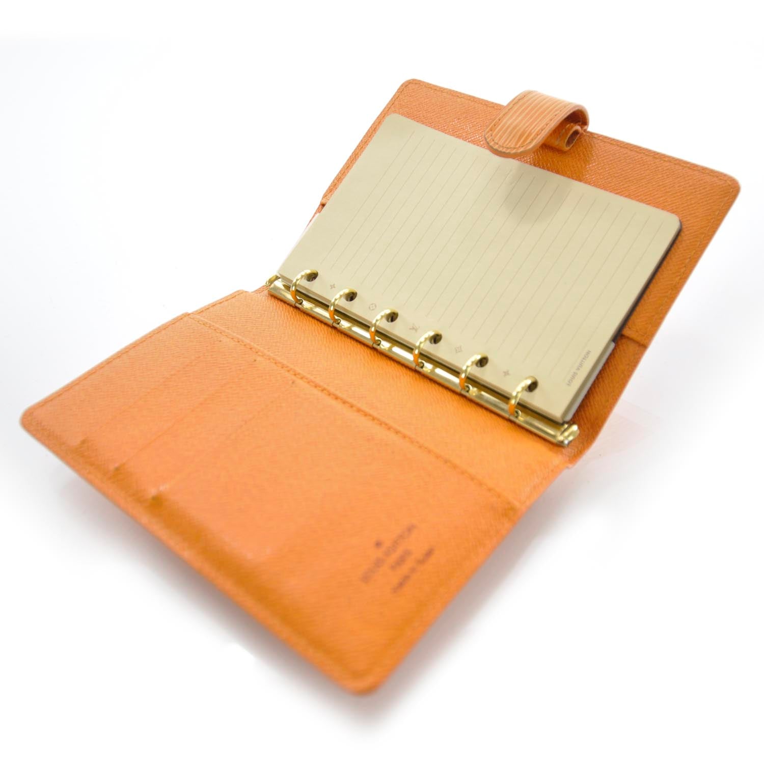 Louis Vuitton Epi Small Ring Agenda Cover Mandarin 5 of 8