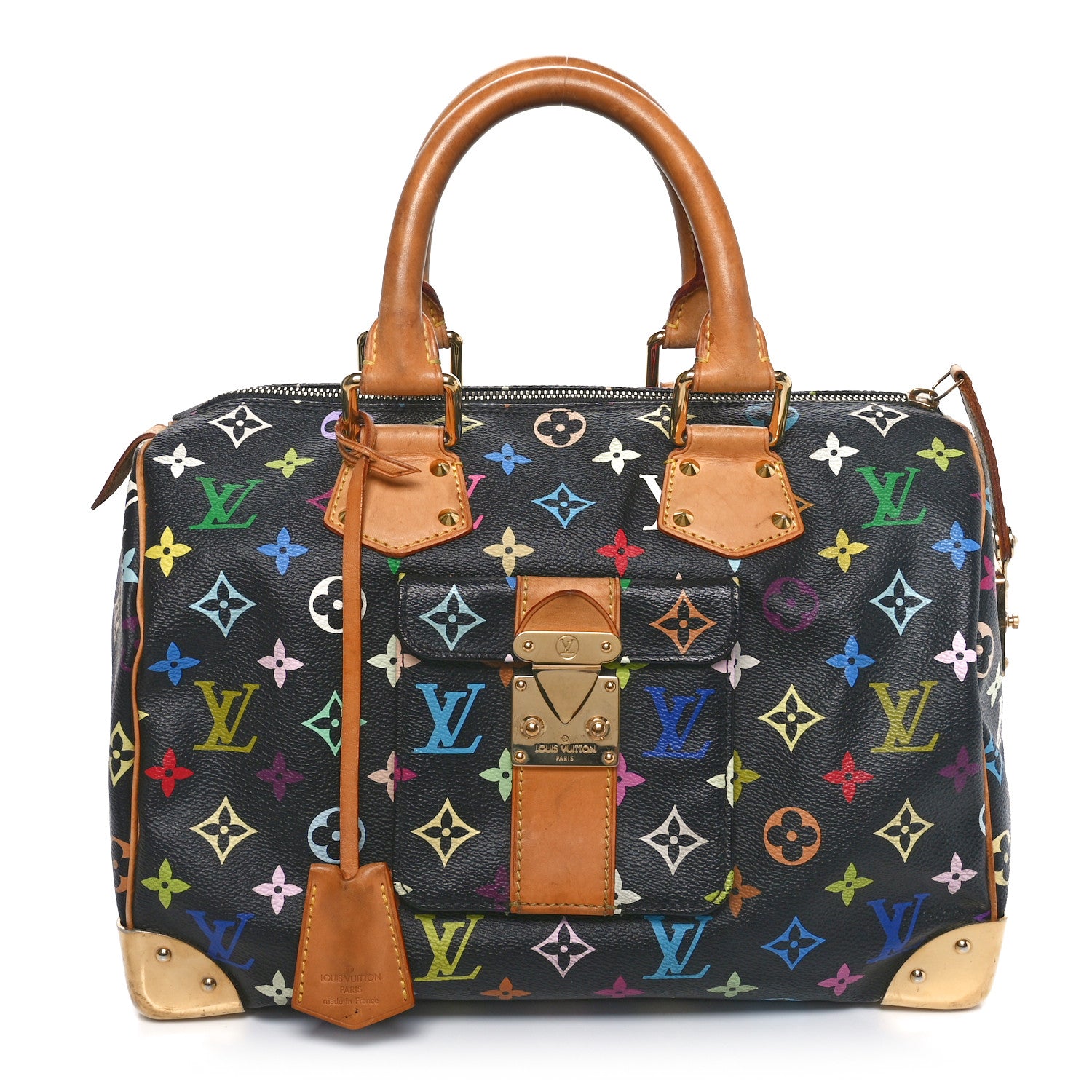 Louis Vuitton Monogram Multicolor Speedy 30 Black 1 of 9