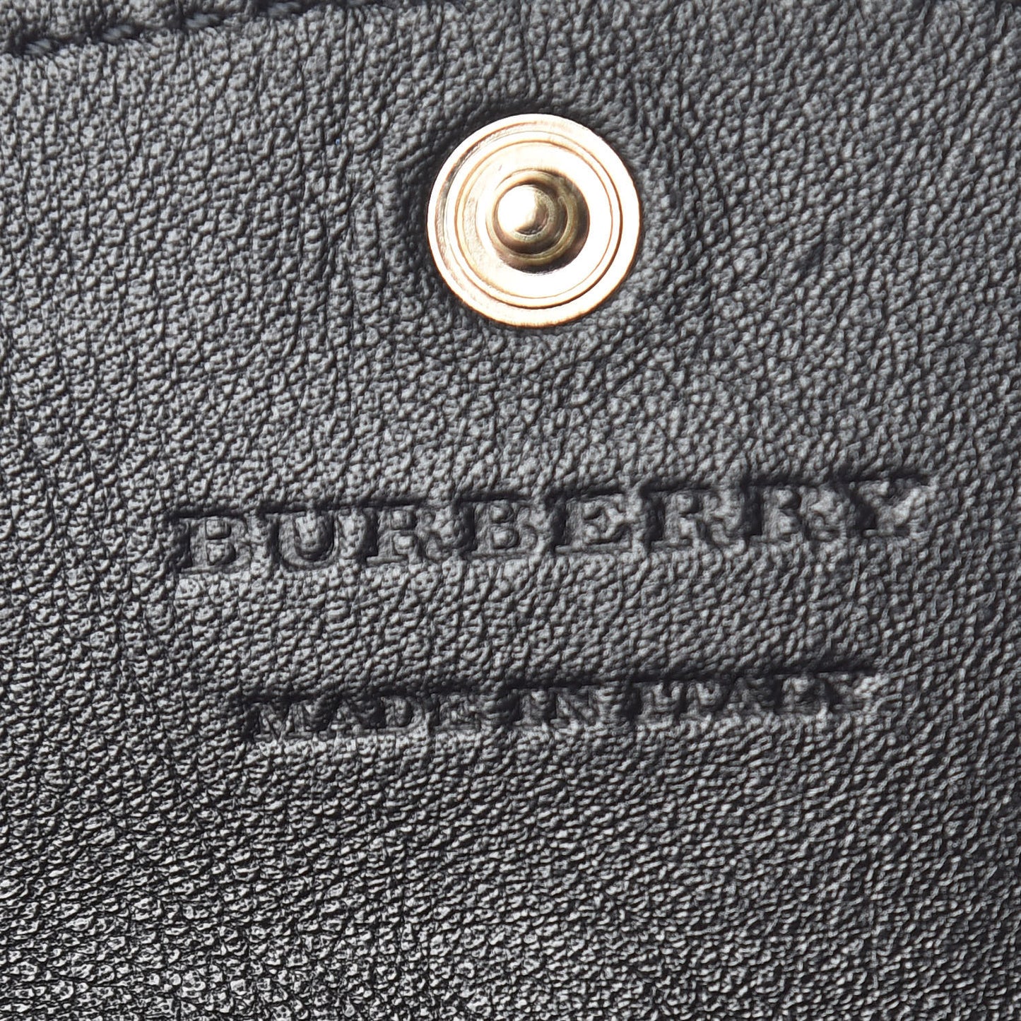 Calfskin House Check Chesam Card Case Black