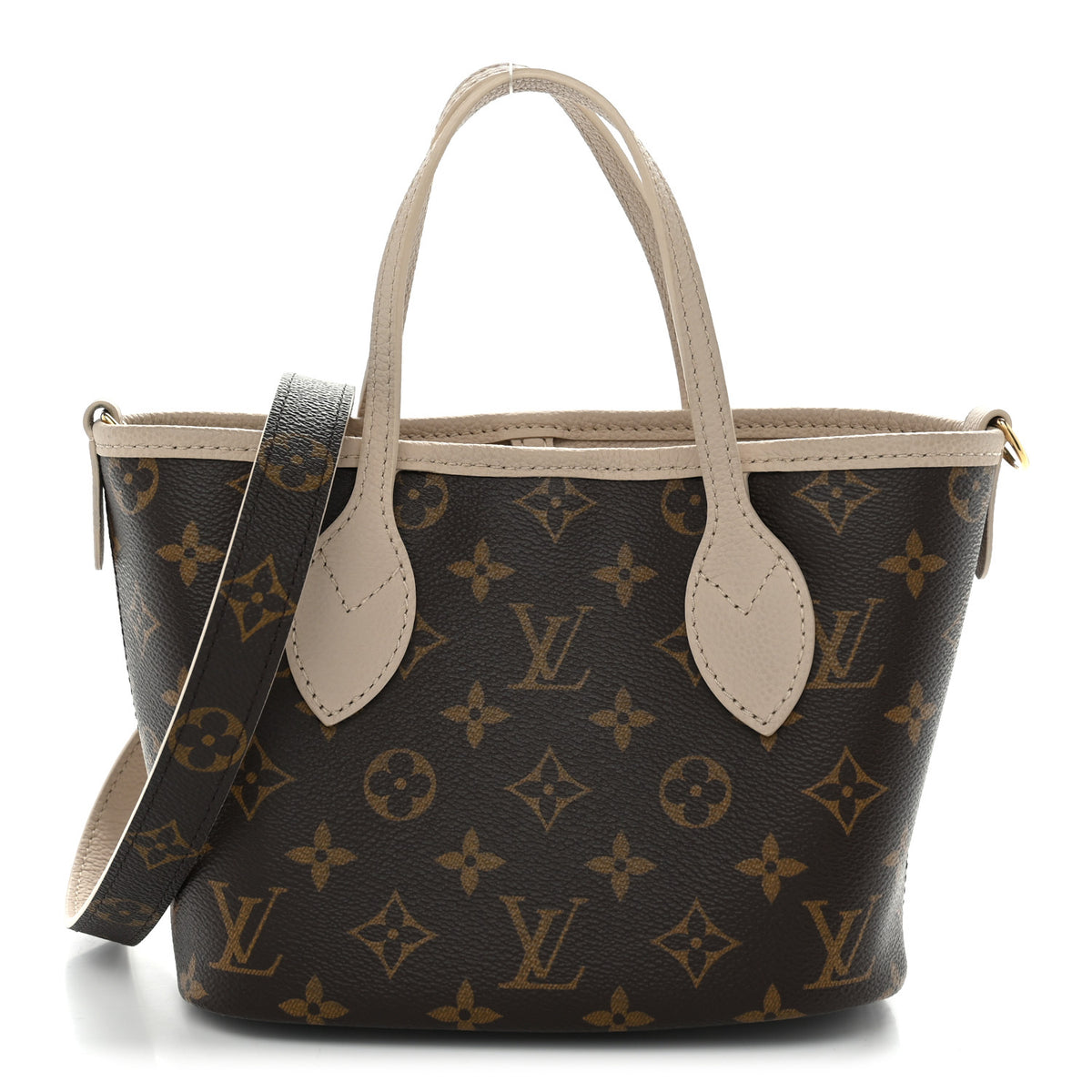 Monogram Neverfull Inside Out Bandouliere BB Limestone