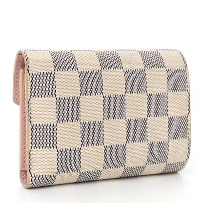 Louis Vuitton LOUIS VUITTON Damier Azur Victorine Wallet Rose Ballerine 3 of 15