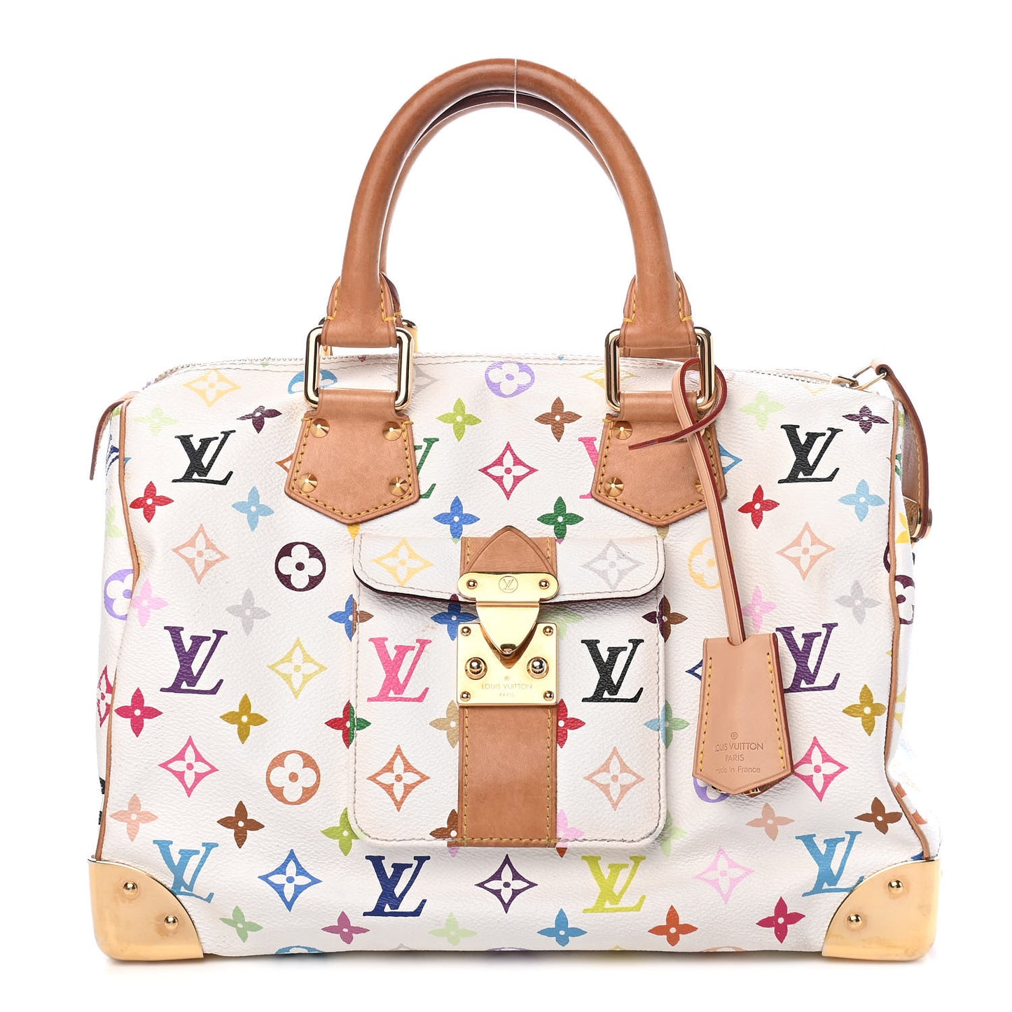Monogram Multicolor Speedy 30 White