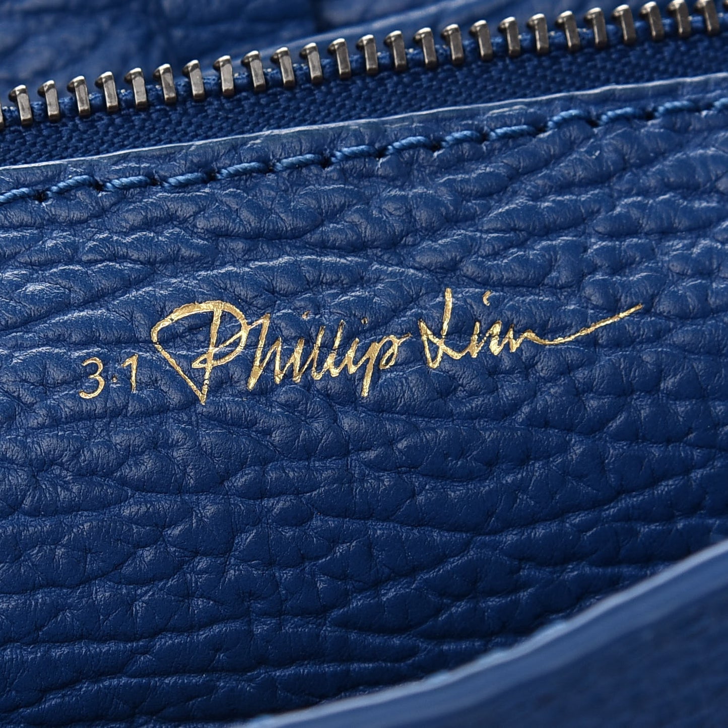 Textured Calfskin Mini Pashli Satchel Cerulean