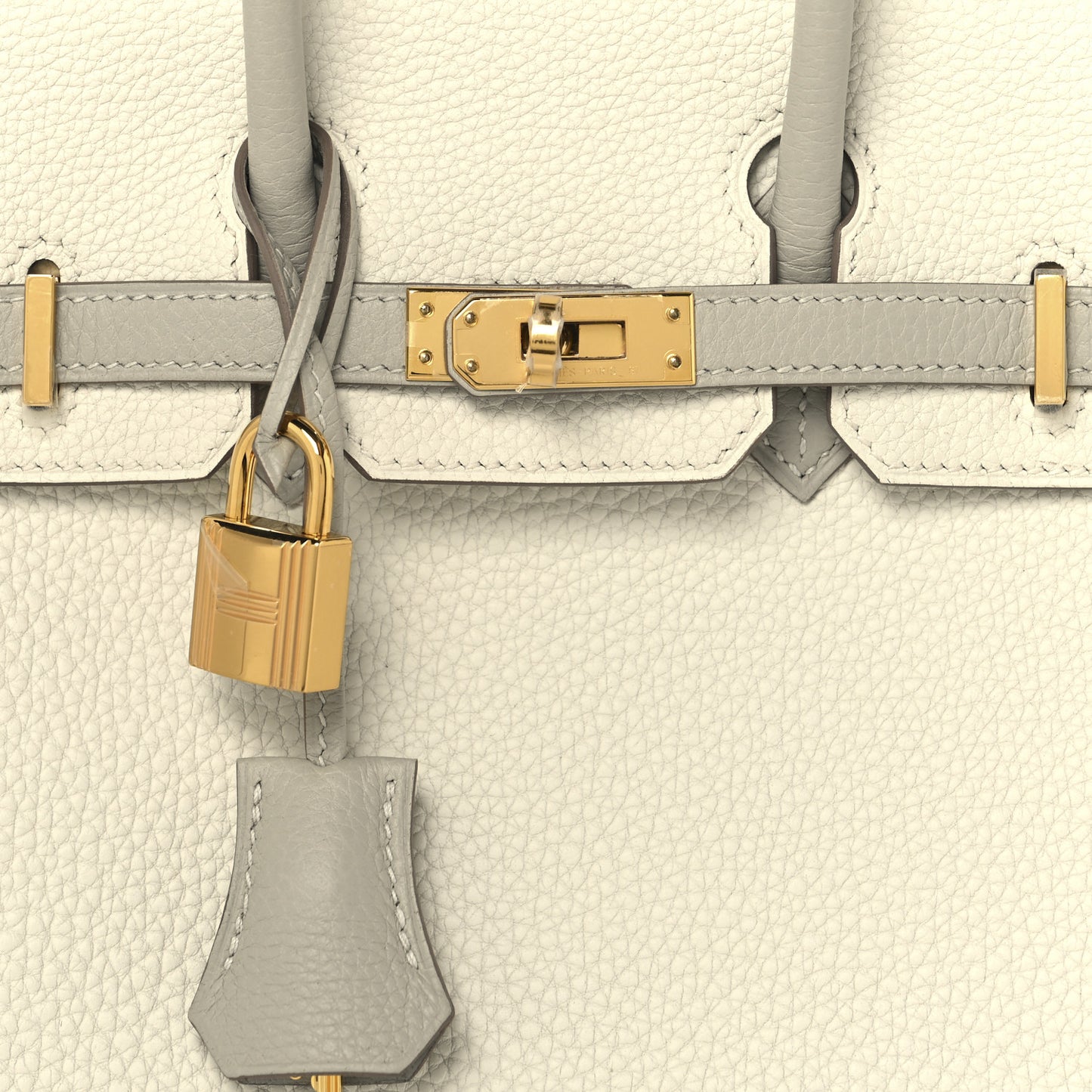 Togo Horseshoe Birkin 25 Craie Gris Tourterelle
