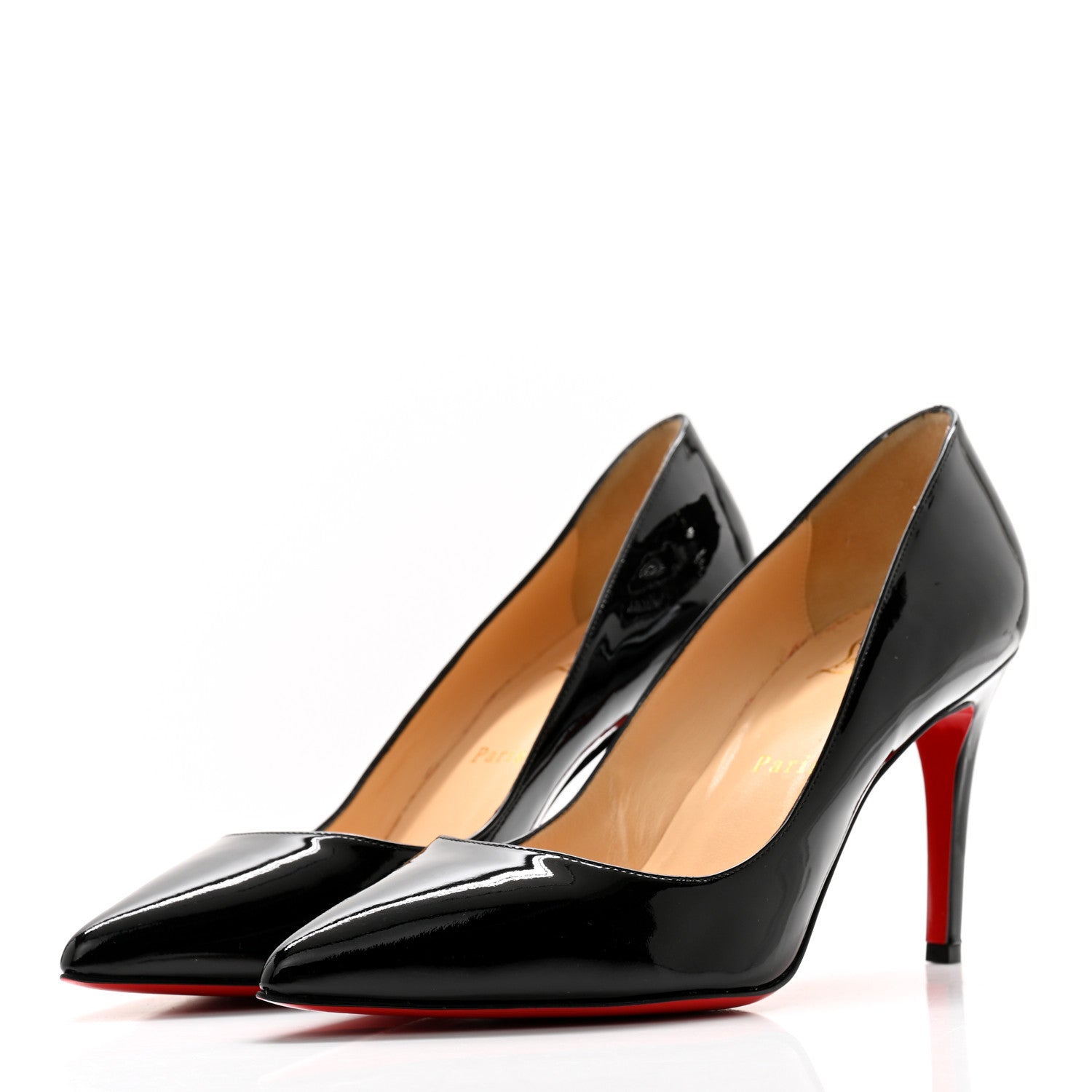 Christian Louboutin Patent Pigalle Follies 85 Pumps 38.5 Black 3 of 10