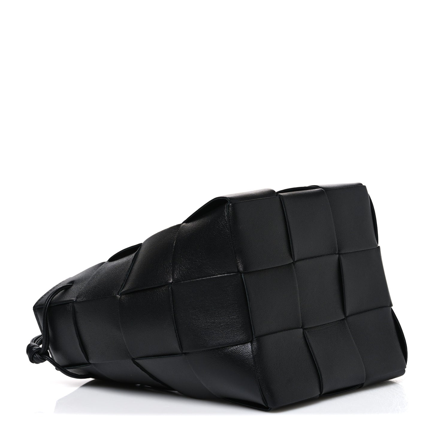 Nappa Maxi Intrecciato Cassette Bucket Bag Black