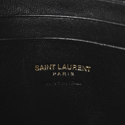 Saint Laurent Grain De Poudre Matelasse Monogram Mini Lou Camera Bag Blue Vert 6 of 11