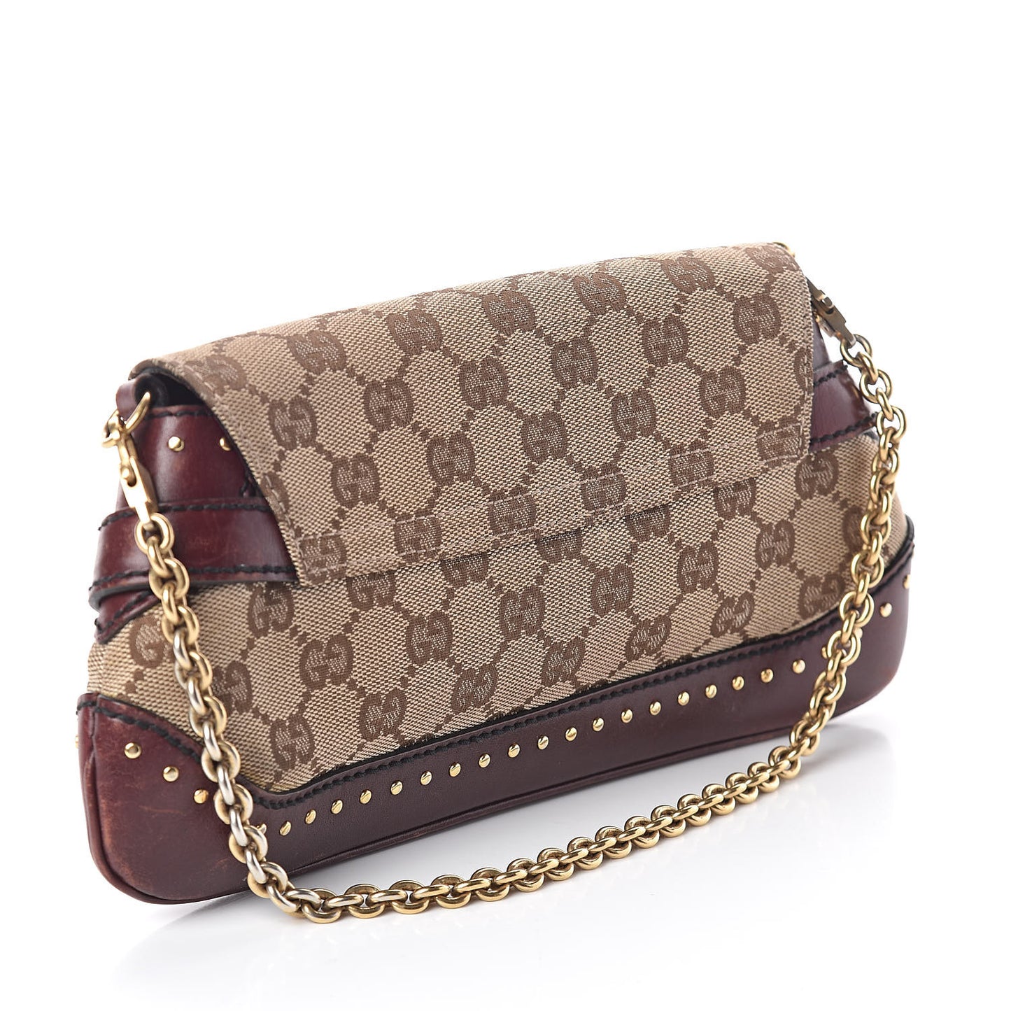 Monogram Studded Horsebit Clutch
