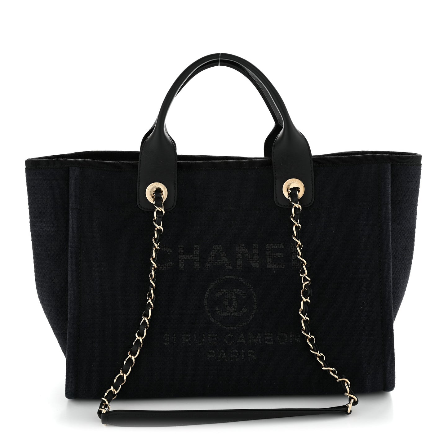 Mixed Fibers Small Deauville Tote Black