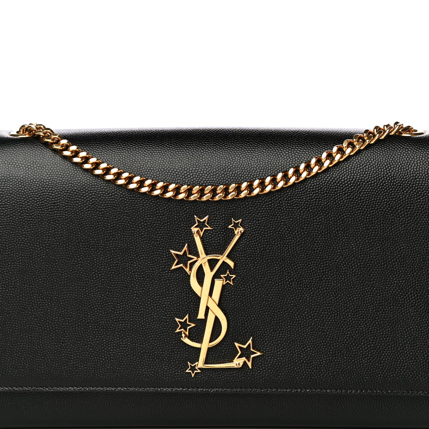 Grain De Poudre Star Monogram Kate Satchel Black