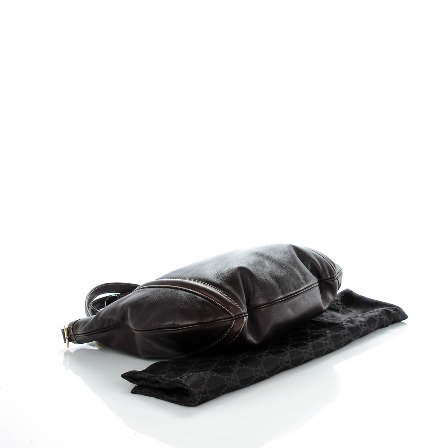 Calfskin Medium Britt Tote Dark Brown