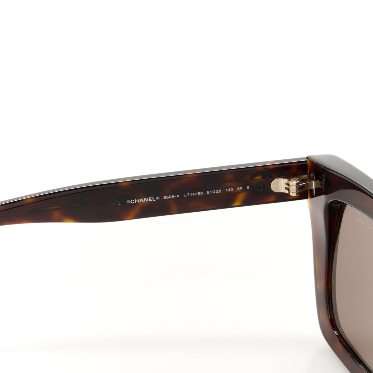 Chanel Acetate Square Sunglasses 5509-A Tortoise 5 of 8