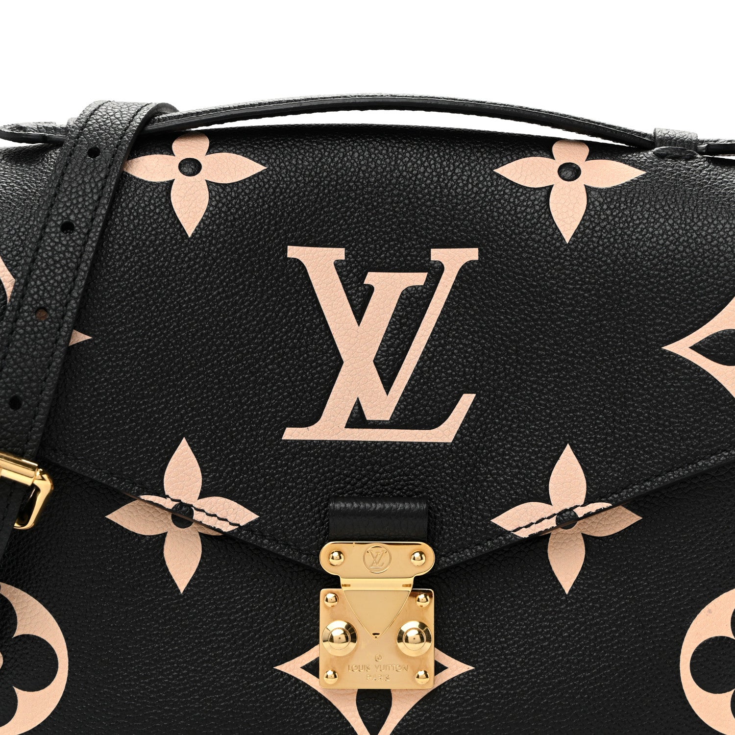 Louis Vuitton Empreinte Monogram Giant Pochette Metis Black Beige Black Beige 7 of 10