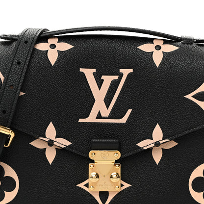 Louis Vuitton Empreinte Monogram Giant Pochette Metis Black Beige Black Beige 7 of 10