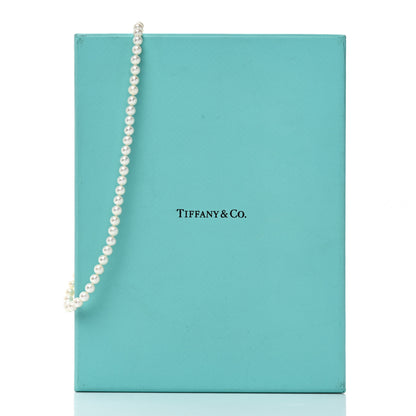 Tiffany Sterling Silver Freshwater Cultured Pearl 5.5-6mm Ziegfeld Necklace 5 of 5