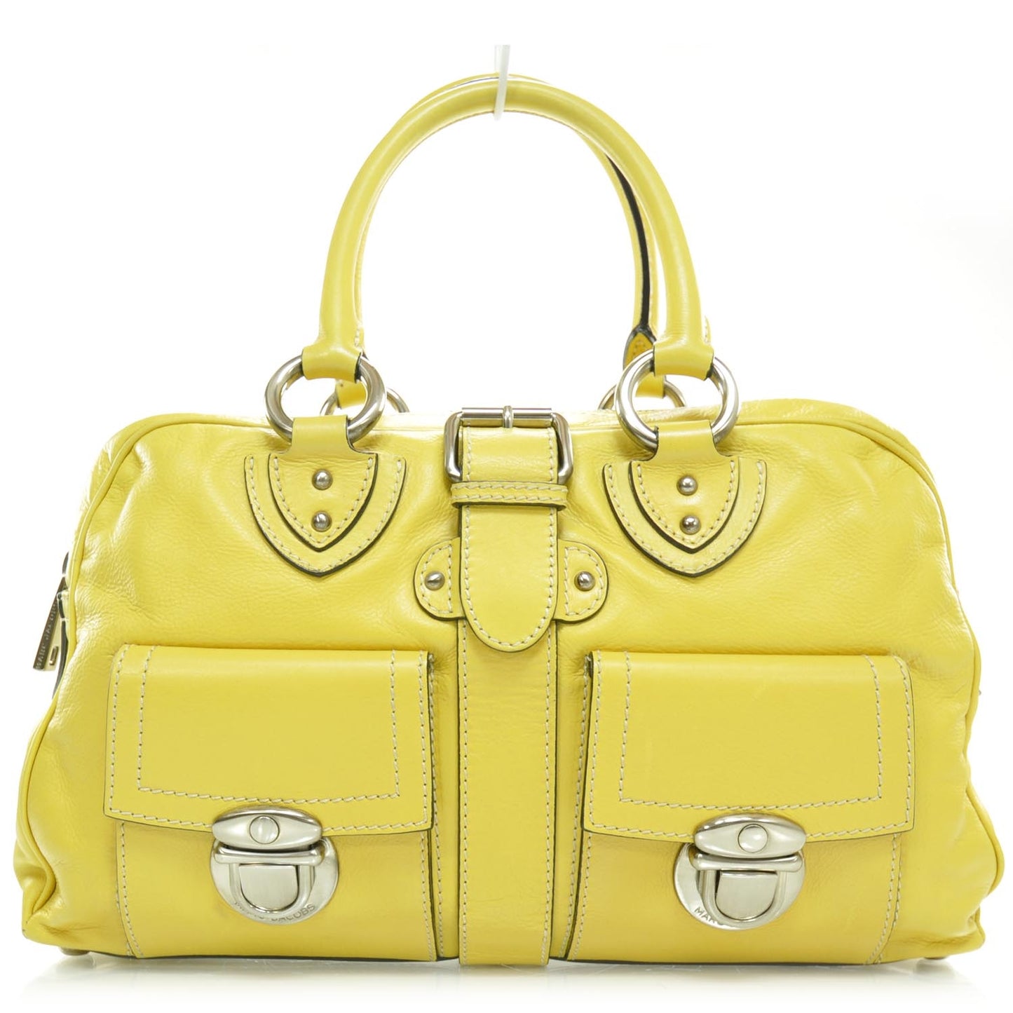 Leather Venetia Tote Yellow