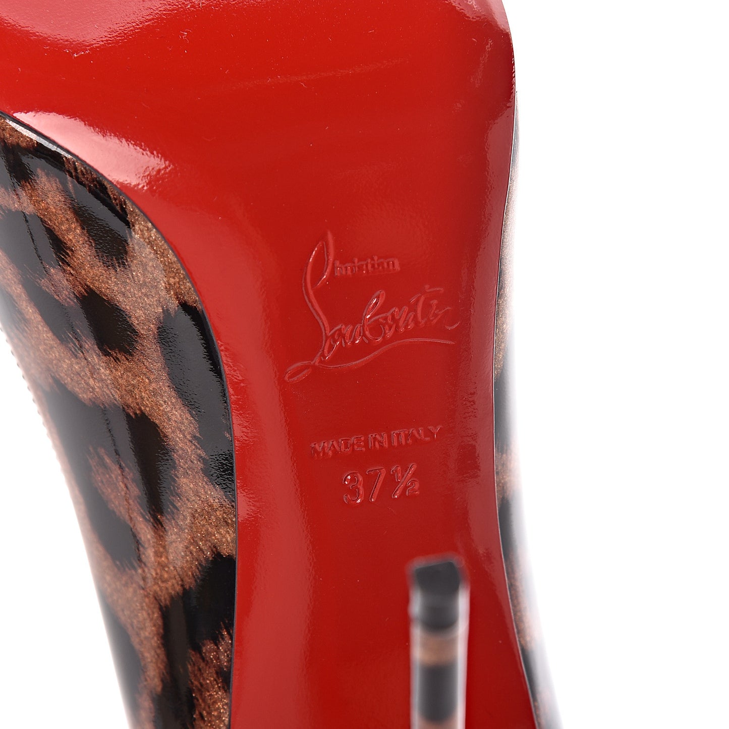 Patent Leopardino Pigalle Follies 100 Pumps 37.5 Brown