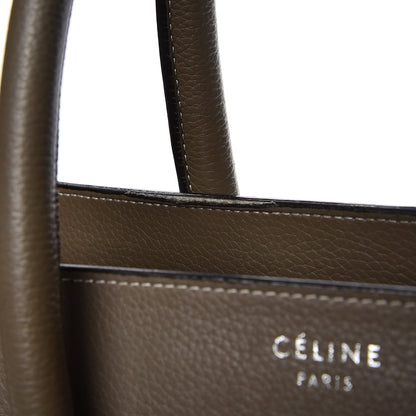 Celine Drummed Calfskin Mini Luggage Souris 16 of 17