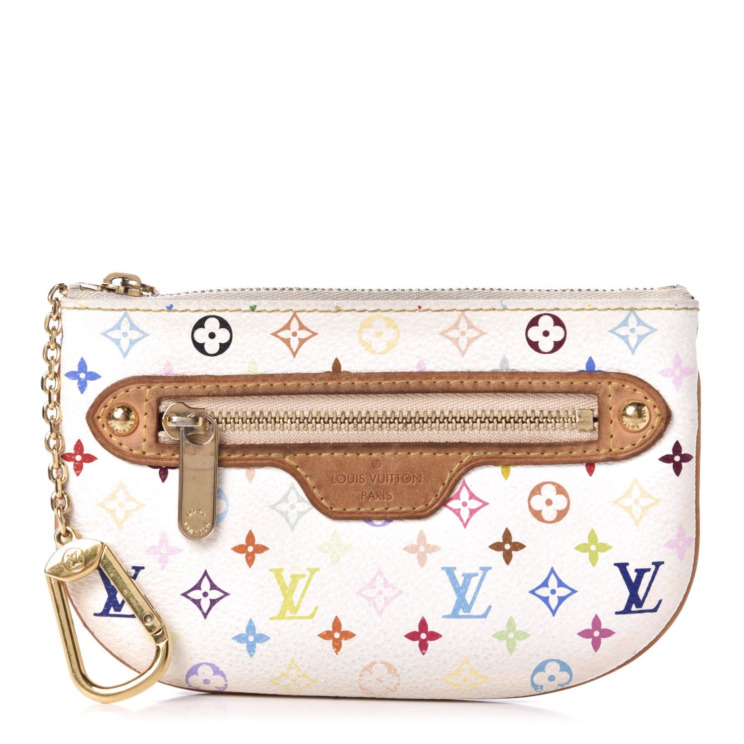 Louis Vuitton Monogram Multicolor Pochette Plate MM White 1 of 9