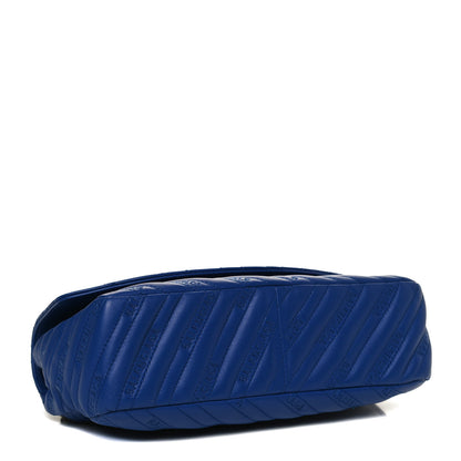 Balenciaga Calfskin Logo Matelasse M BB Round Shoulder Bag Royal Bleu 3 of 8