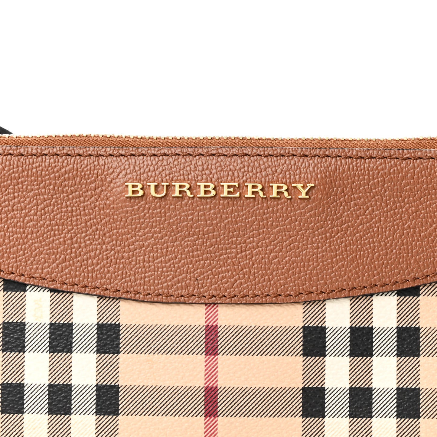 Haymarket Check Peyton Crossbody Clutch Bag Toffee