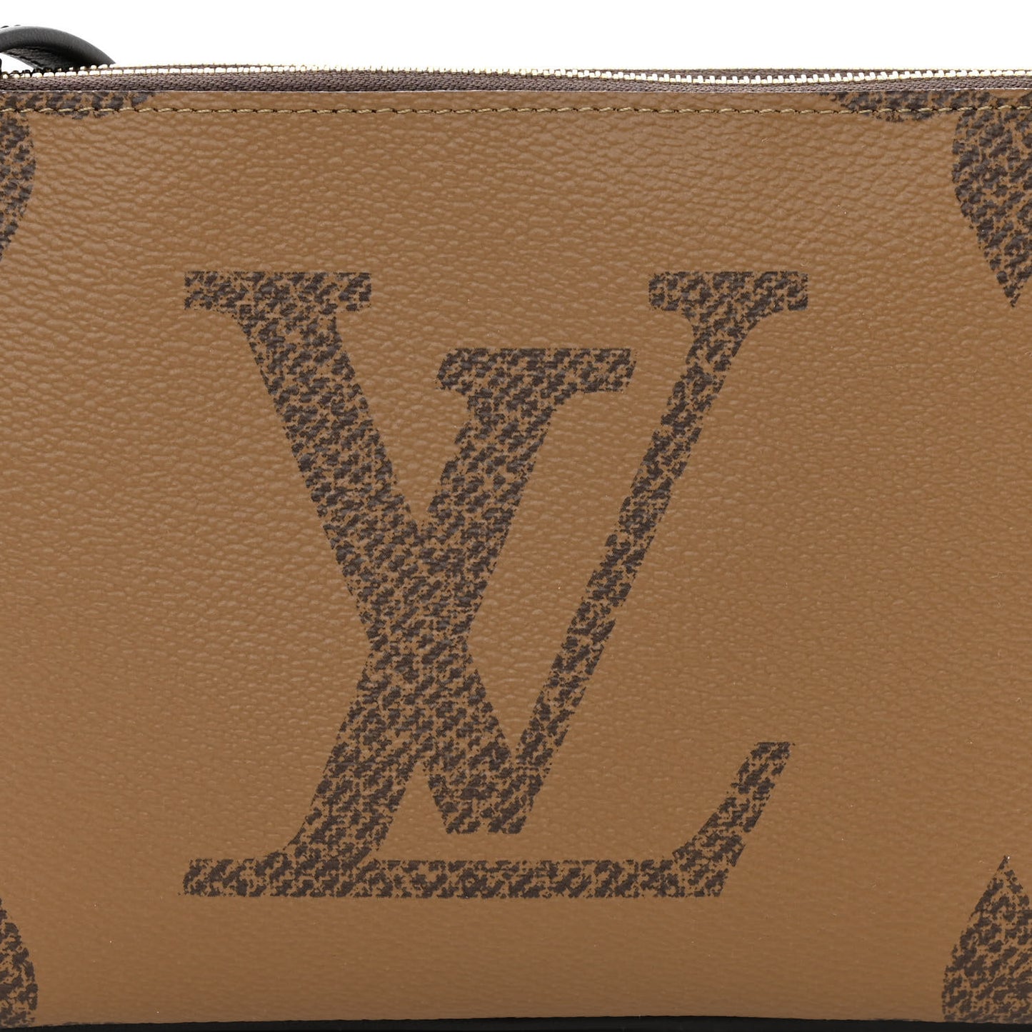 Reverse Monogram Giant Double Zip Pochette