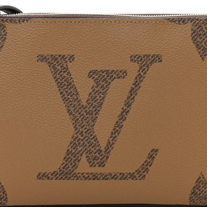Louis Vuitton Reverse Monogram Giant Double Zip Pochette 9 of 12