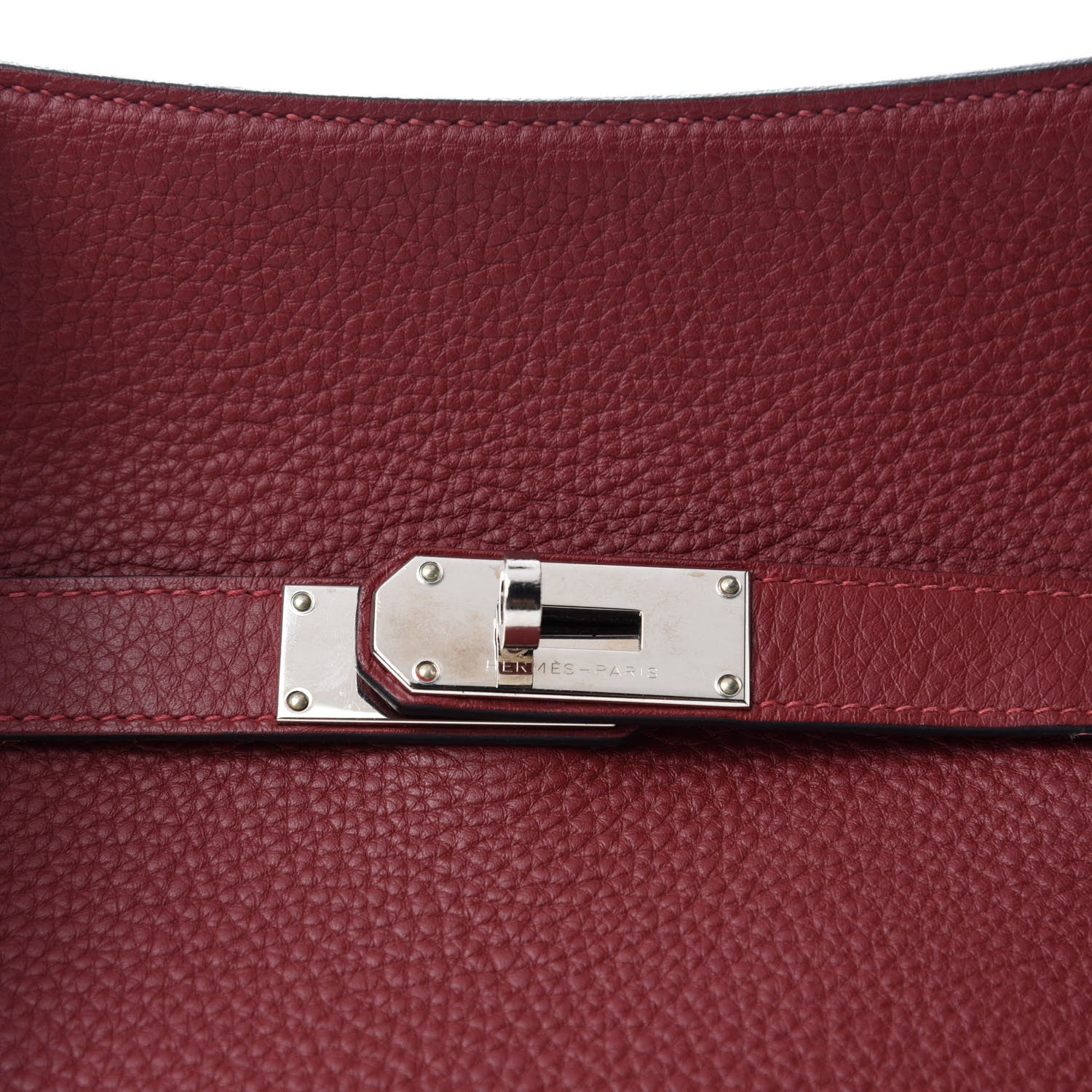 Hermes Taurillon Clemence Jypsiere 31 Rouge H 16 of 17