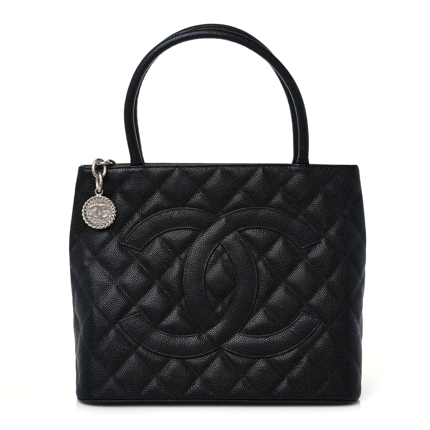 Chanel Caviar Quilted Medallion Tote Black 1 of 8