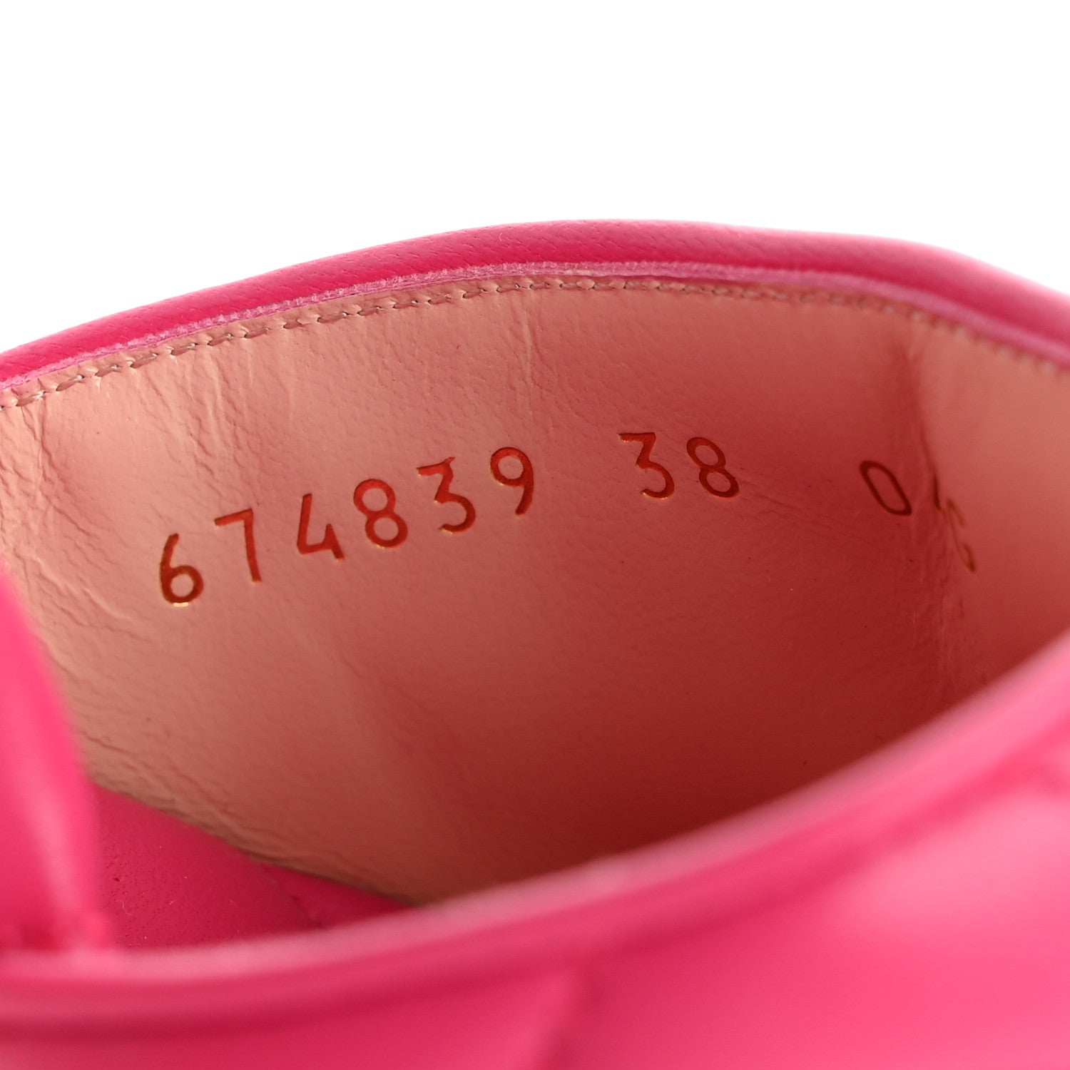 Gucci Nappa Matelasse GG Marmont 75mm Slide Sandals 38 Box Pink 9 of 12
