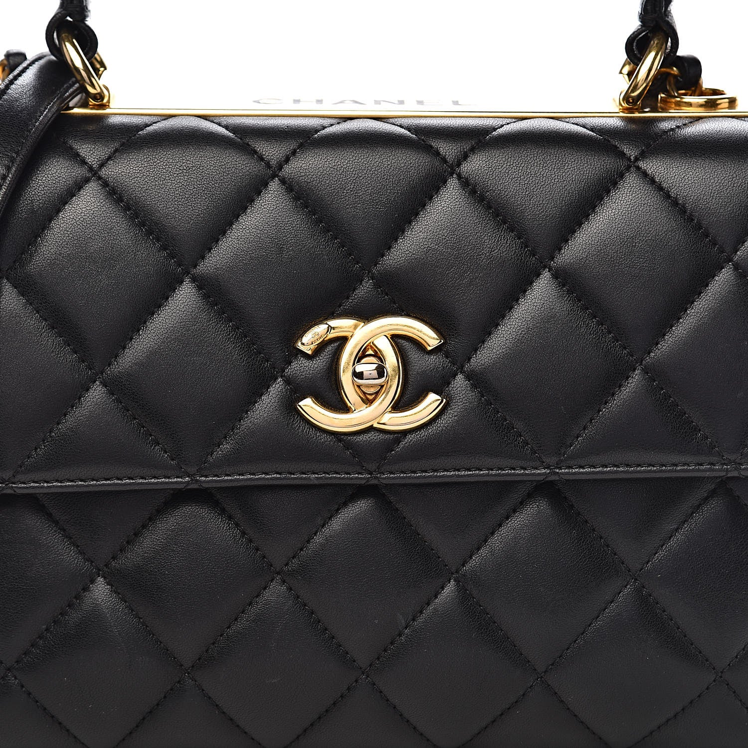 Chanel Lambskin Quilted Small Trendy CC Dual Handle Flap Bag Black 16 of 16