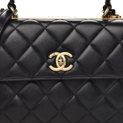 Chanel Lambskin Quilted Small Trendy CC Dual Handle Flap Bag Black 16 of 16