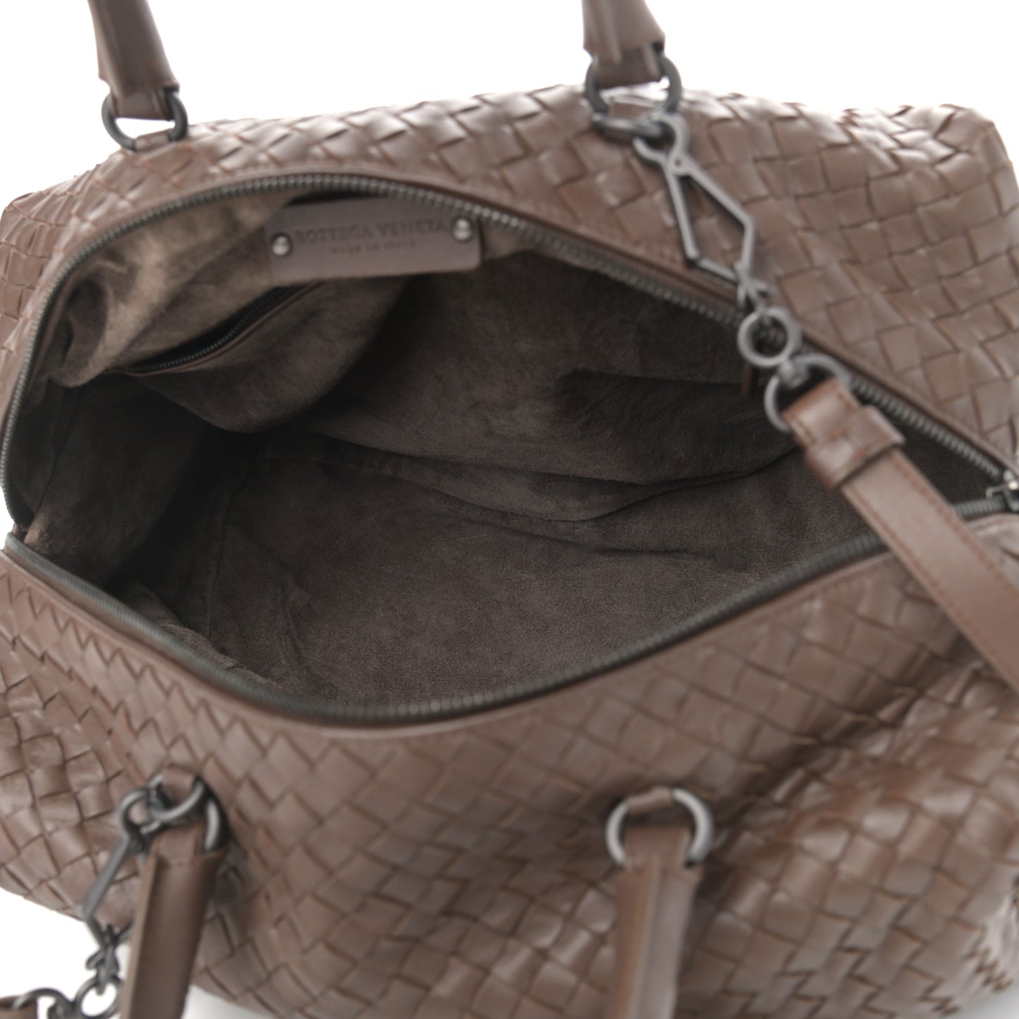 Nappa Intrecciato Boston Brown
