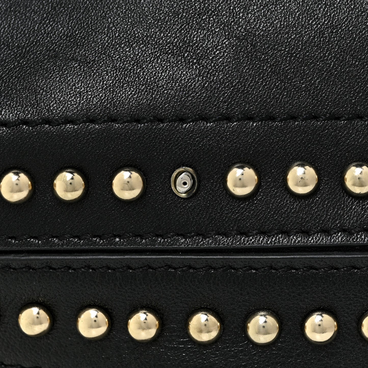 Lambskin Studded Medium Nightingale Black