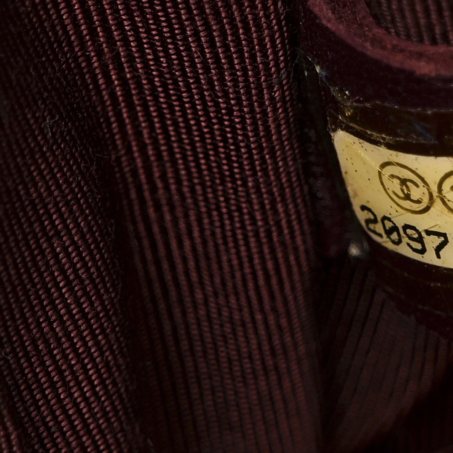 Lambskin Chevron Quilted Camera Case Black White