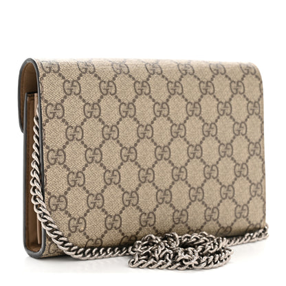 Gucci GG Supreme Monogram Mini Dionysus Chain Wallet Beige Taupe Beige Taupe 5 of 37