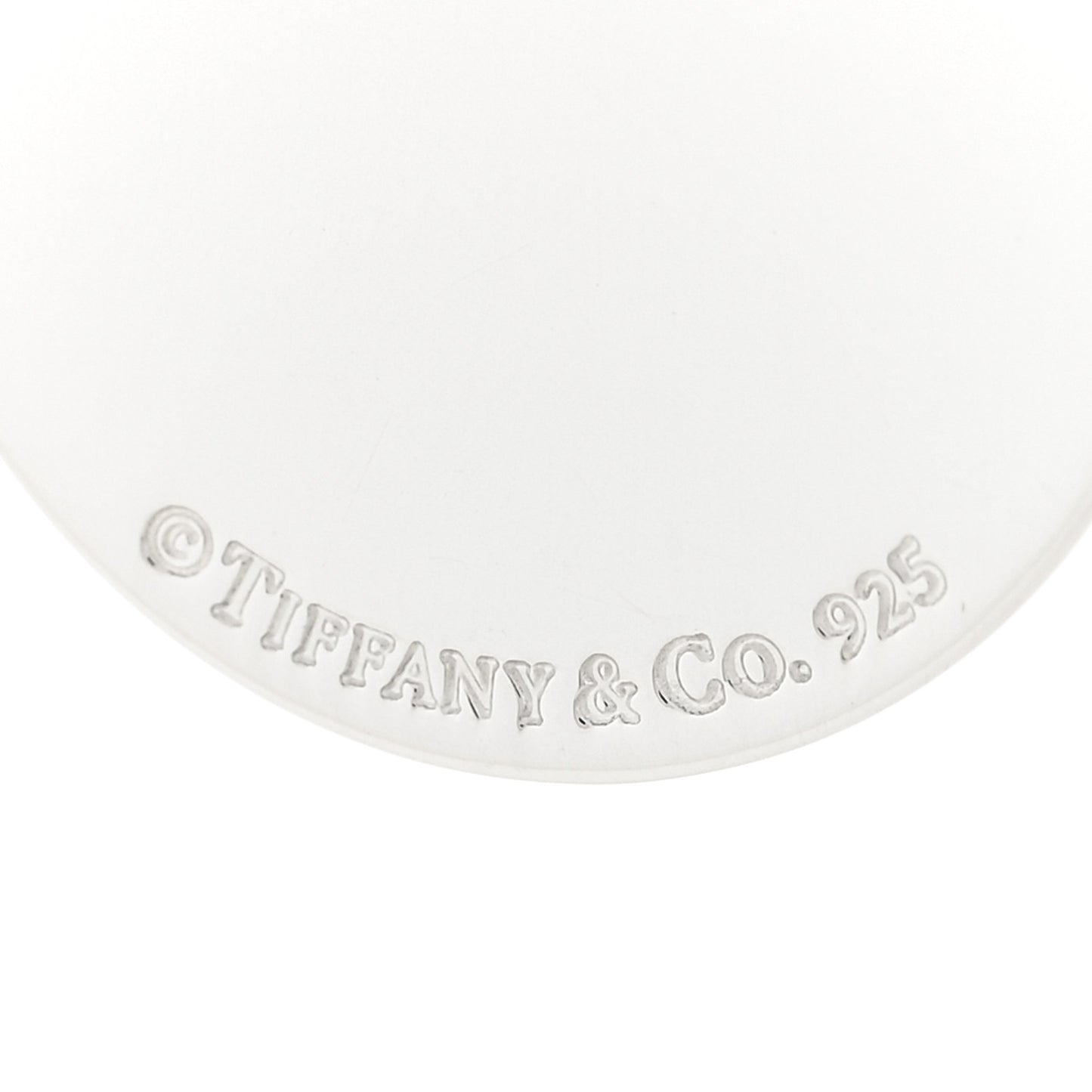 Sterling Silver Merry Christmas Round Tag Charm
