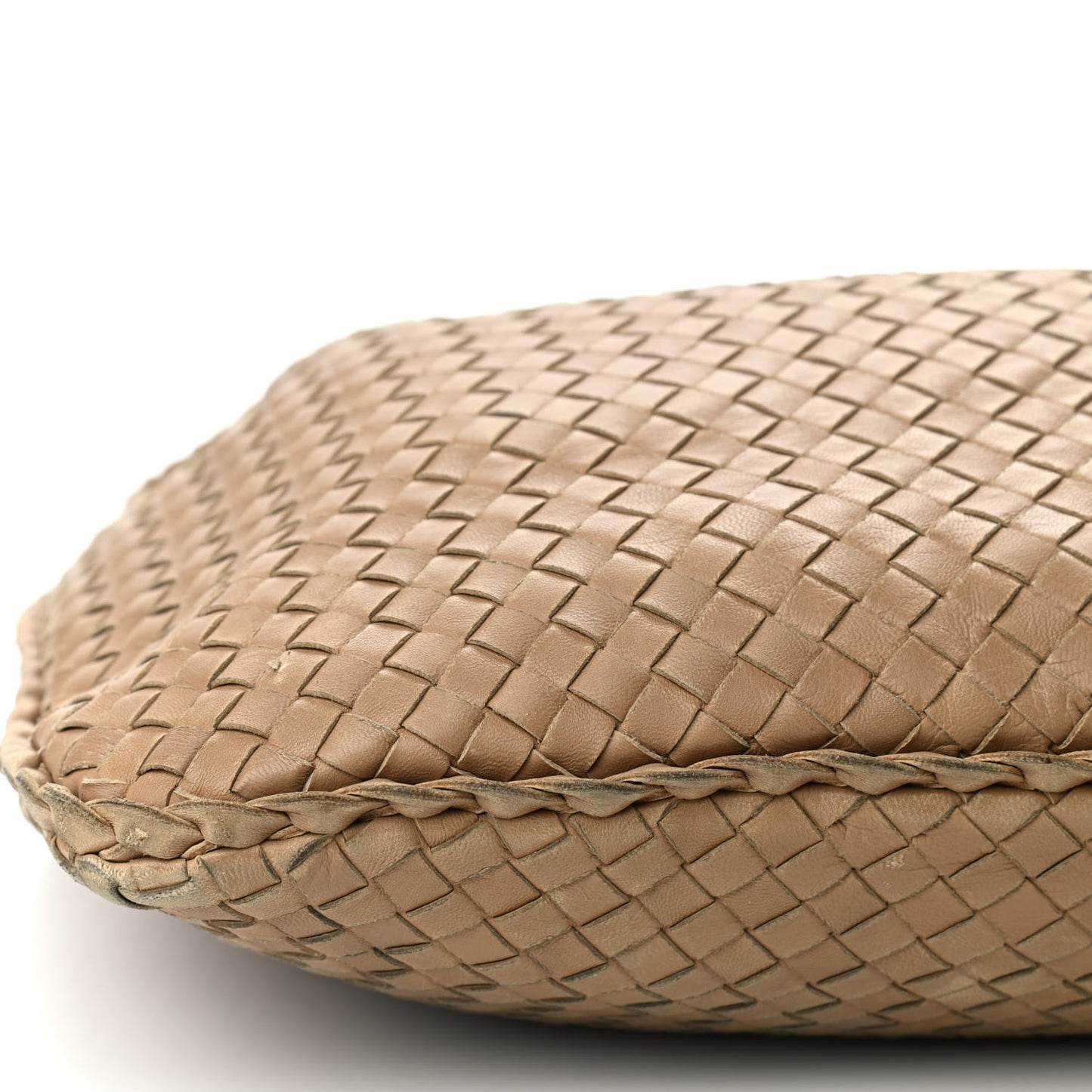 Nappa Intrecciato Large Veneta Hobo Camel