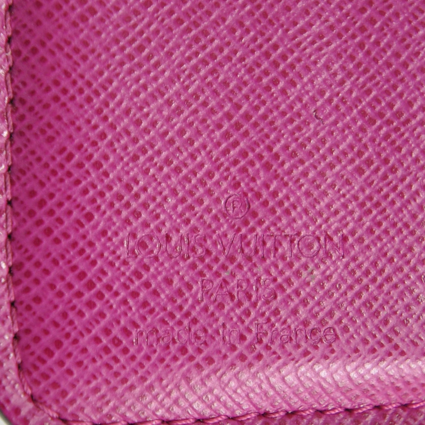 Monogram Perforated Compact Zipped Wallet Fuchsia