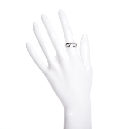 Tiffany 18K White Gold Atlas Open Ring 54 6.75 2 of 4