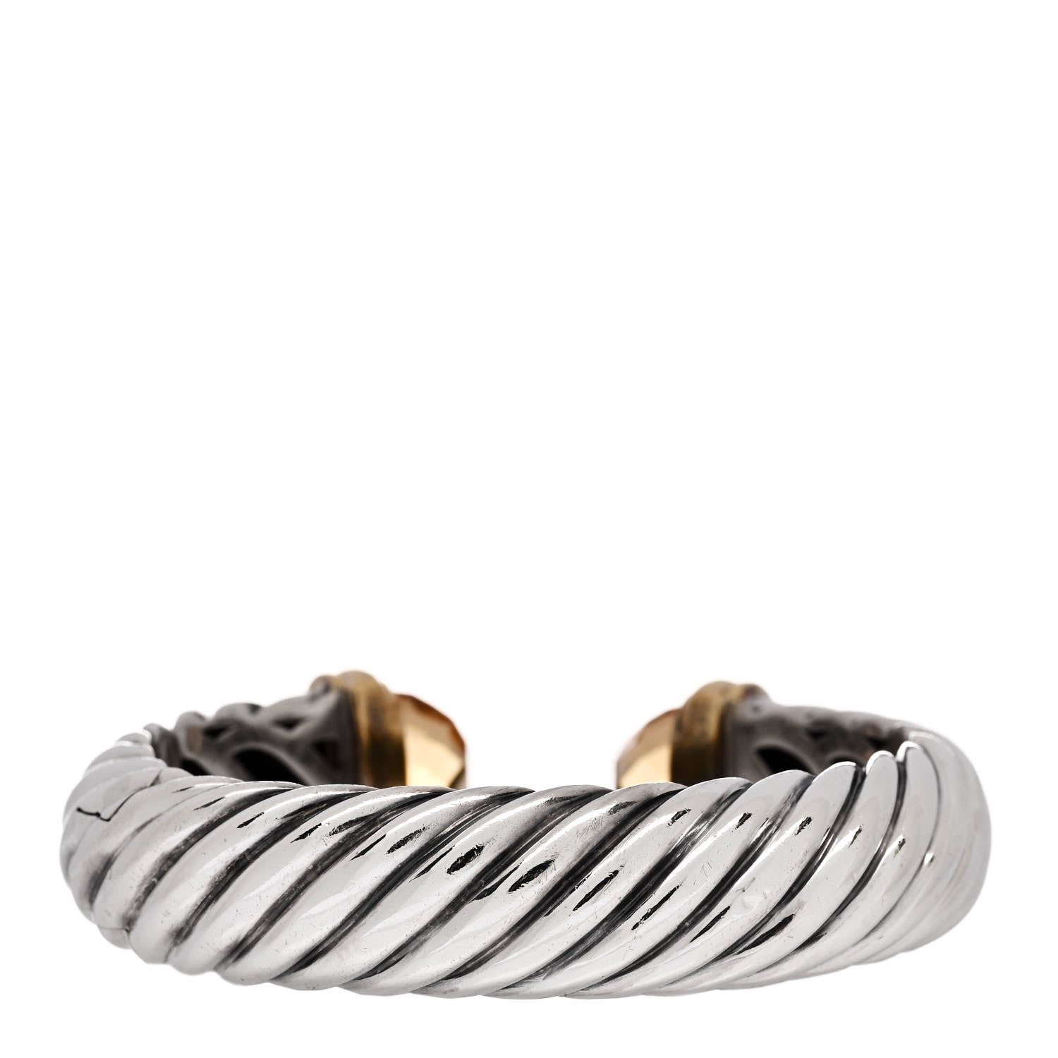 David Yurman Sterling Silver Citrine 15mm Waverly Bracelet 2 of 3