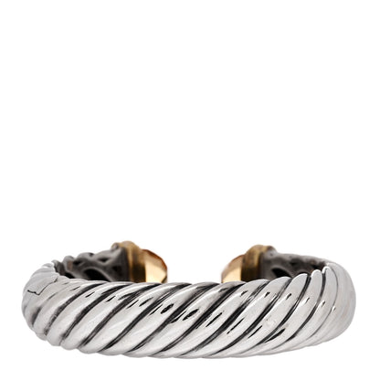 David Yurman Sterling Silver Citrine 15mm Waverly Bracelet 2 of 3