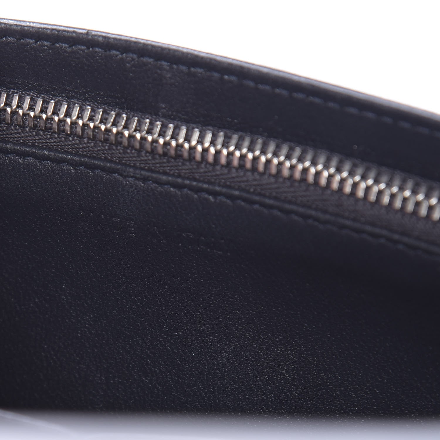Christian Dior Metallic Patent Micro-Cannage Diorama Wallet on Chain Pouch Silver 7 of 16