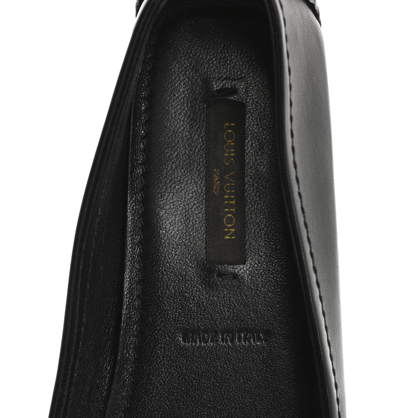 Calfskin Oxford Ballerina Flats 36.5 Black