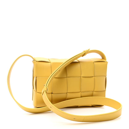 Bottega Veneta Lambskin Maxi Intrecciato Cassette Crossbody Bag Buttercup 3 of 9