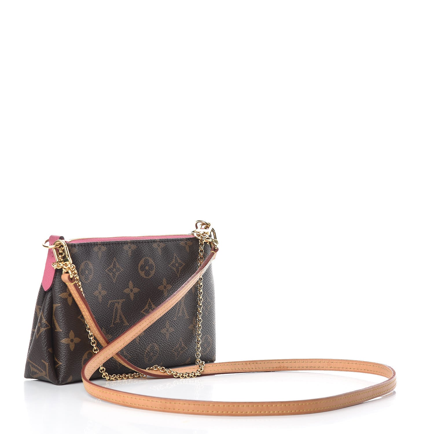 Louis Vuitton Monogram Pallas Clutch Rose Fizzy 3 of 13