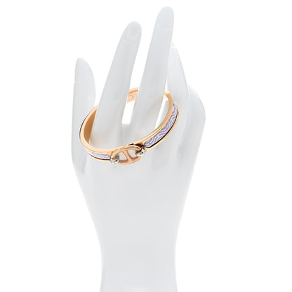 Hermes Enamel Printed Ghost H Mini Clic Chaine d'Ancre Bracelet PM Hypno 2 of 4
